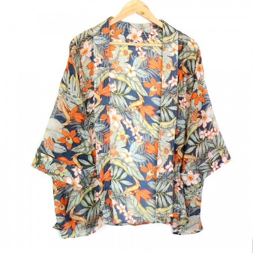 Summer Kimono with Multicolour Bird of Paradise Print by Peace Of Mind